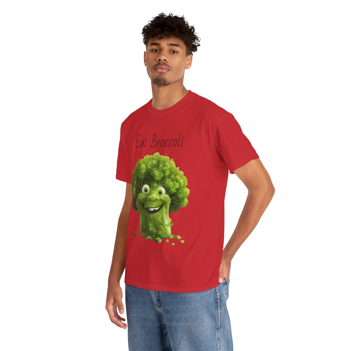 Eat Broccoli Unisex Heavy Cotton Tee