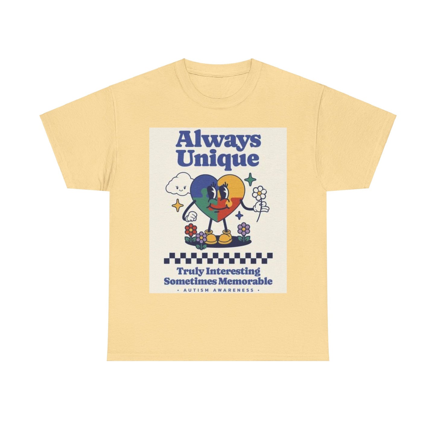 Always Unique Autism Awareness Unisex Heavy Cotton Tee