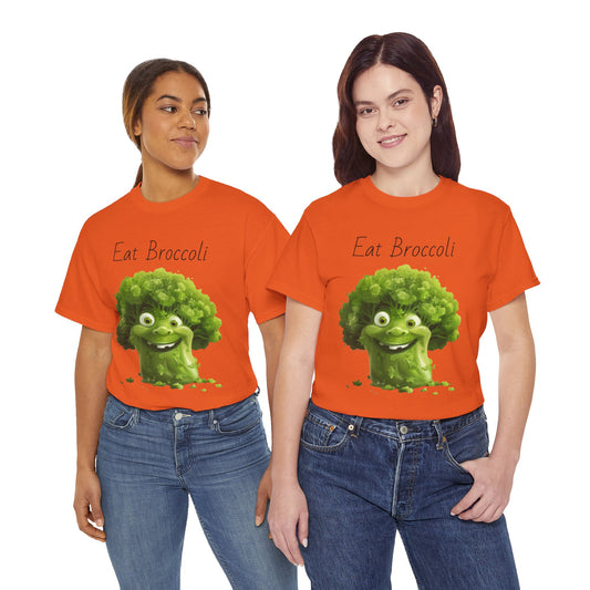 Eat Broccoli Unisex Heavy Cotton Tee