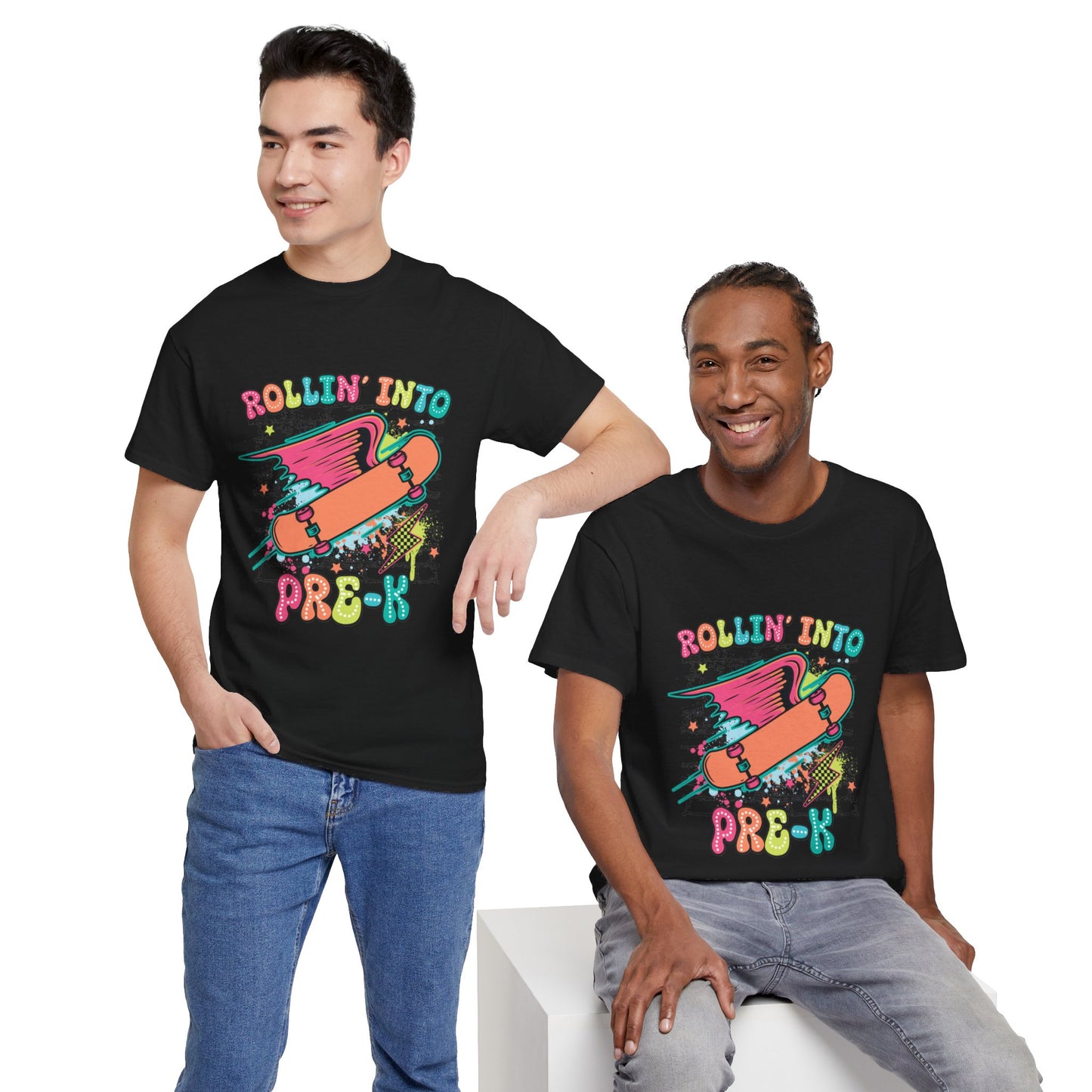 Rockin Into Pre K Unisex Heavy Cotton Tee