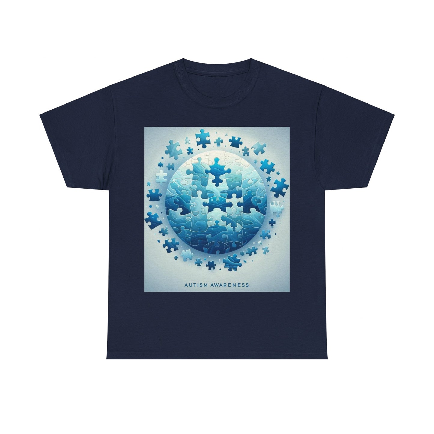 Autism Globe Unisex Heavy Cotton Tee