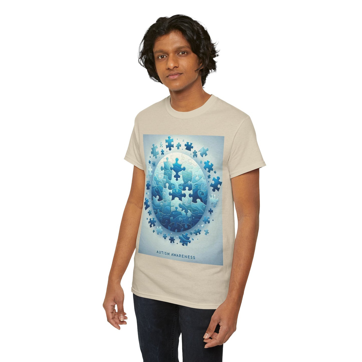 Autism Globe Unisex Heavy Cotton Tee