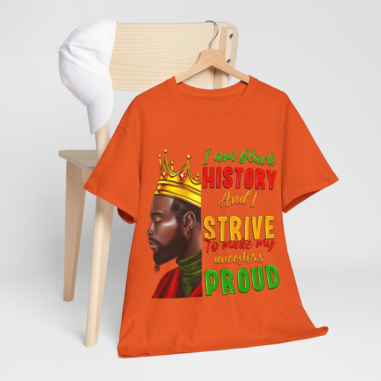 I Am Black History Male Unisex Heavy Cotton Tee