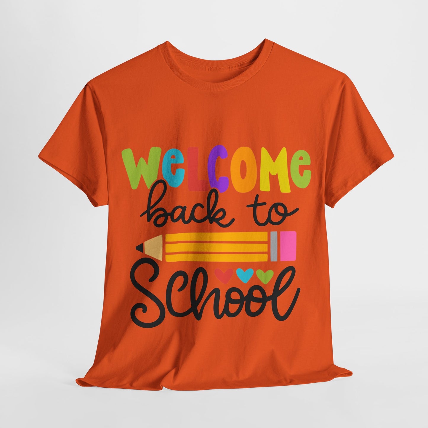 Welcome Back To School Unisex Heavy Cotton Tee