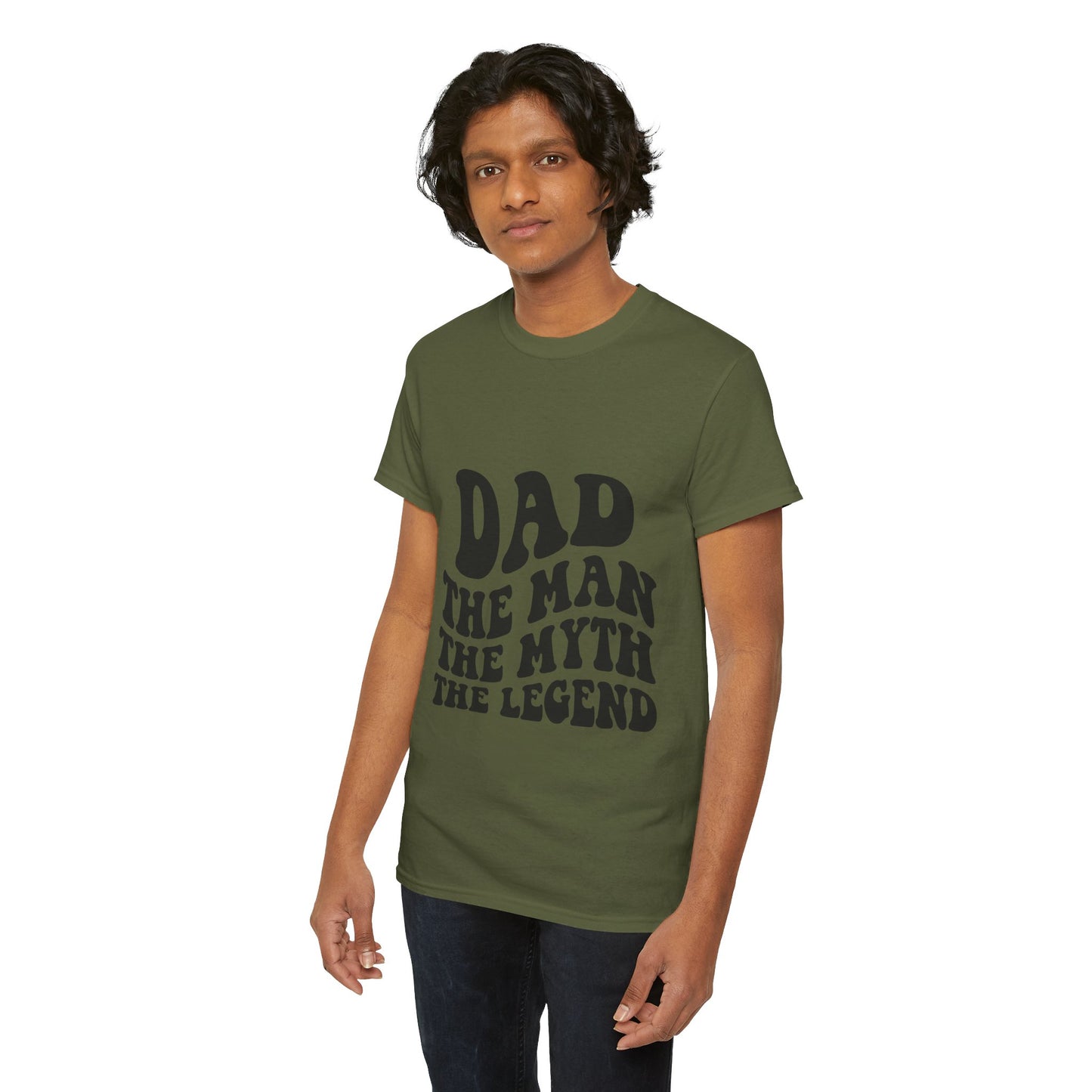 Dad Man Myth Legend Unisex Heavy Cotton Tee