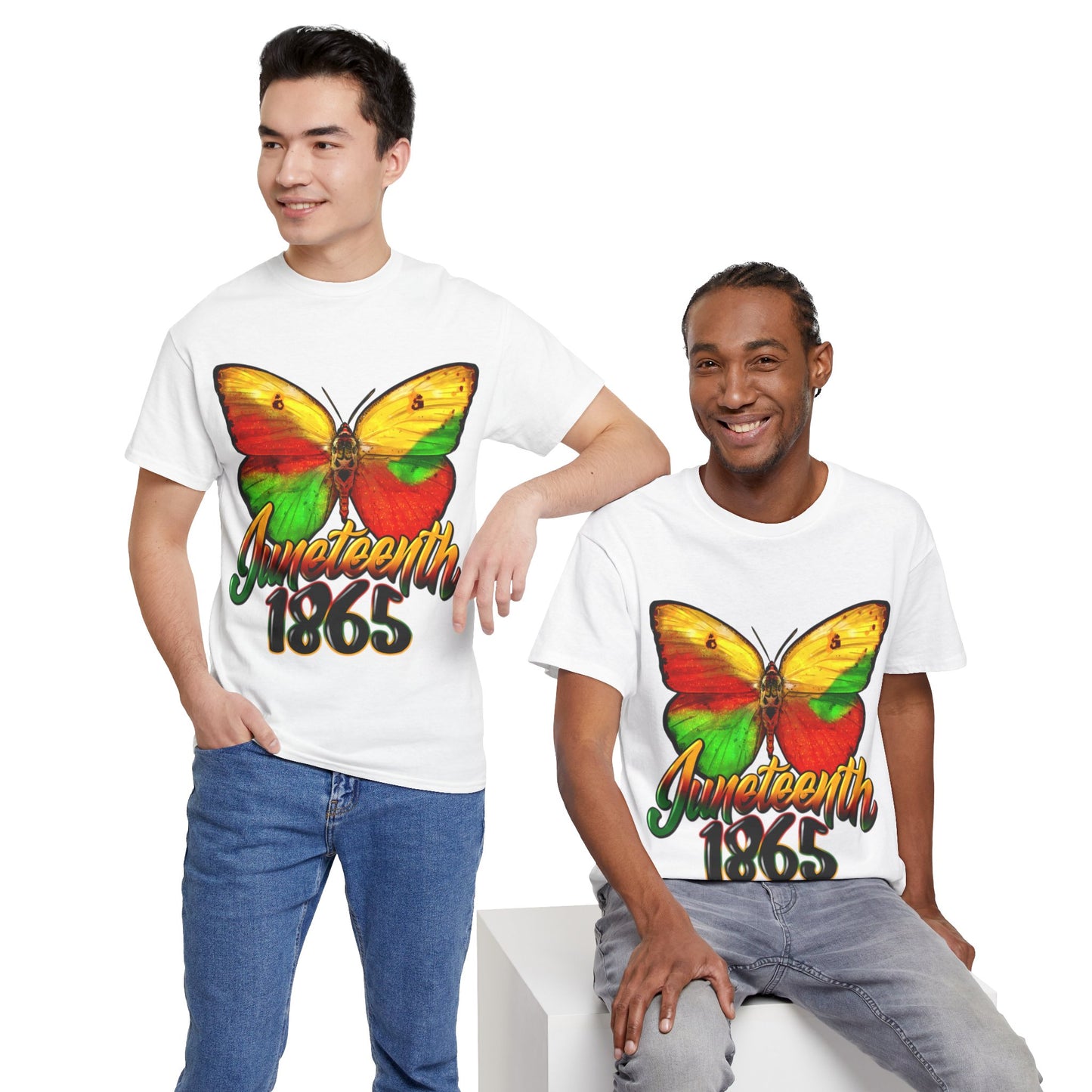 Juneteenth Butterfly Unisex Heavy Cotton Tee