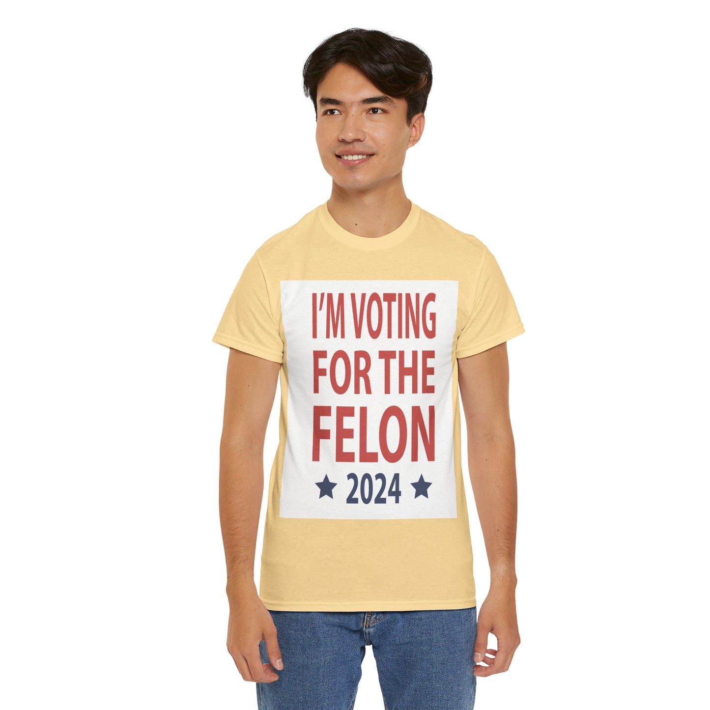 Voting For A Felon Unisex Heavy Cotton Tee