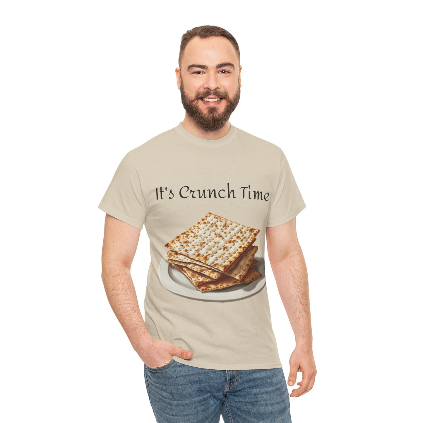 It's Crunch Time Matza Unisex Heavy Cotton Tee