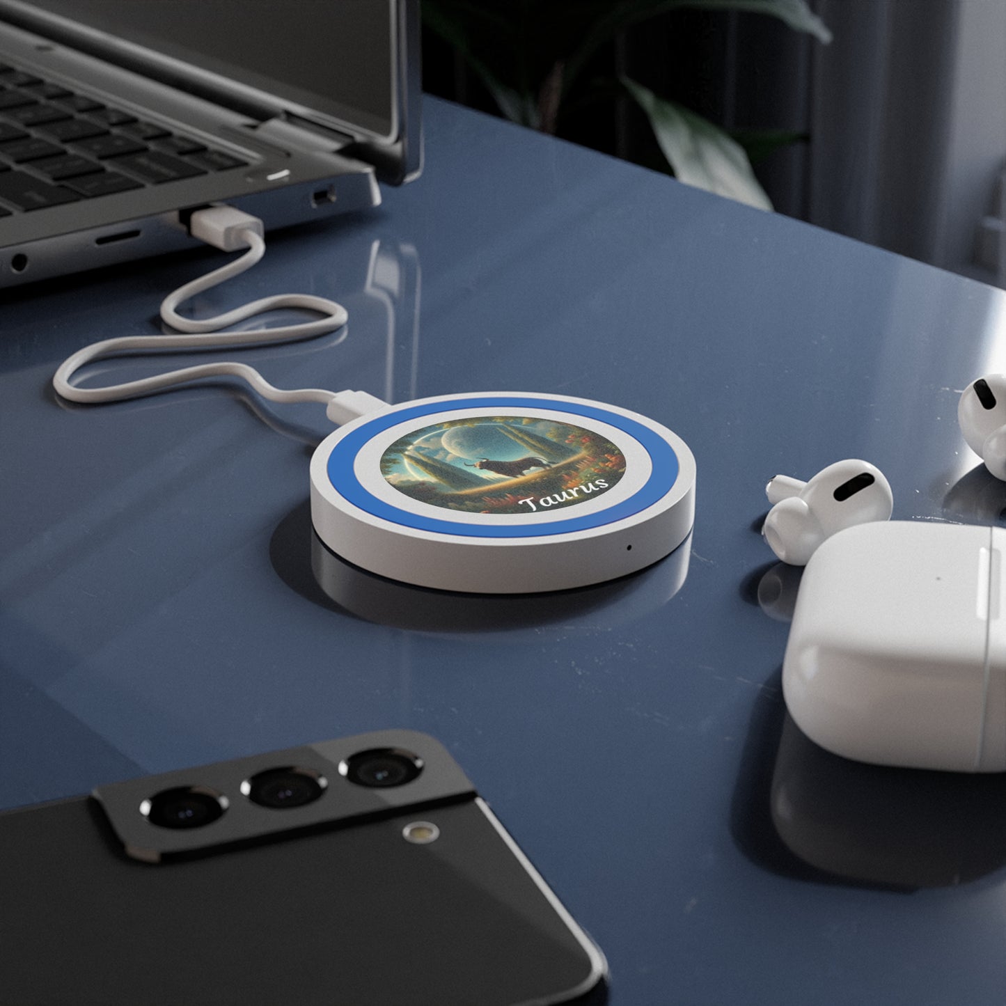 Taurus Zodiac Sign Quake Wireless Charging Pad