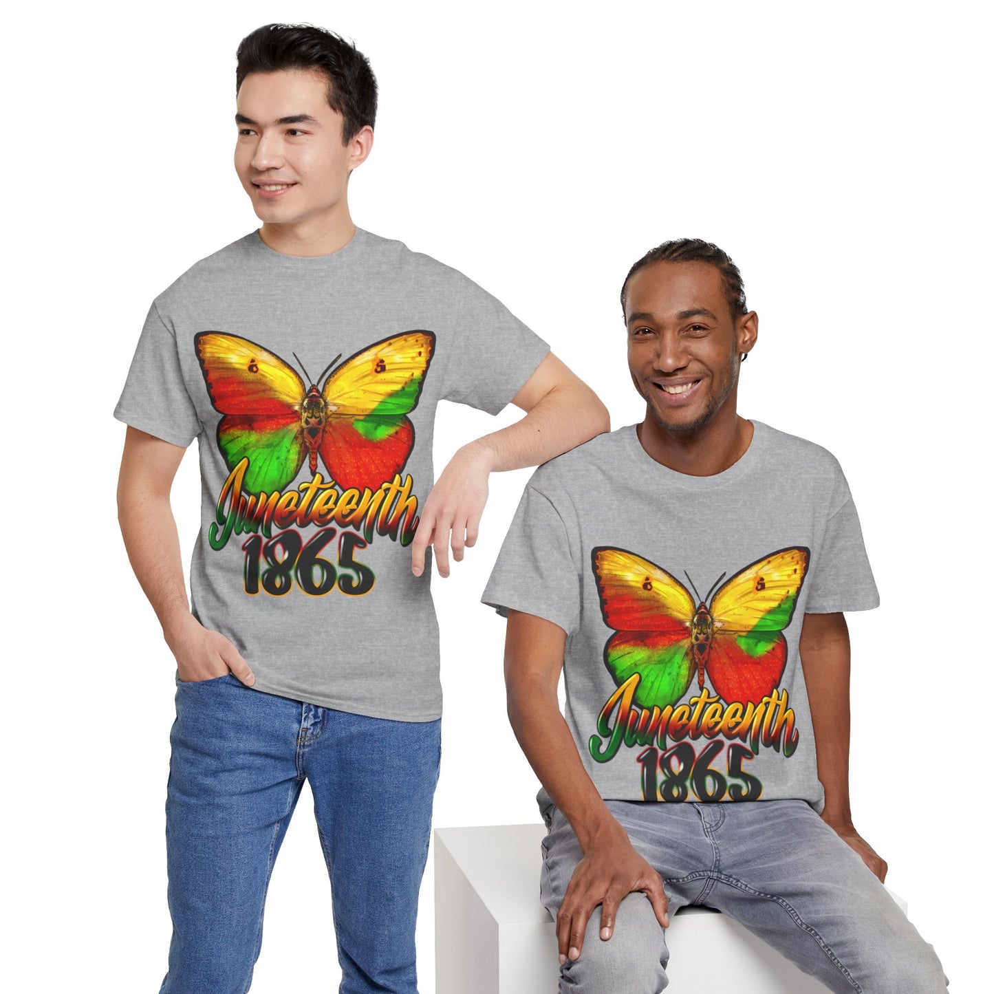 Juneteenth Butterfly Unisex Heavy Cotton Tee