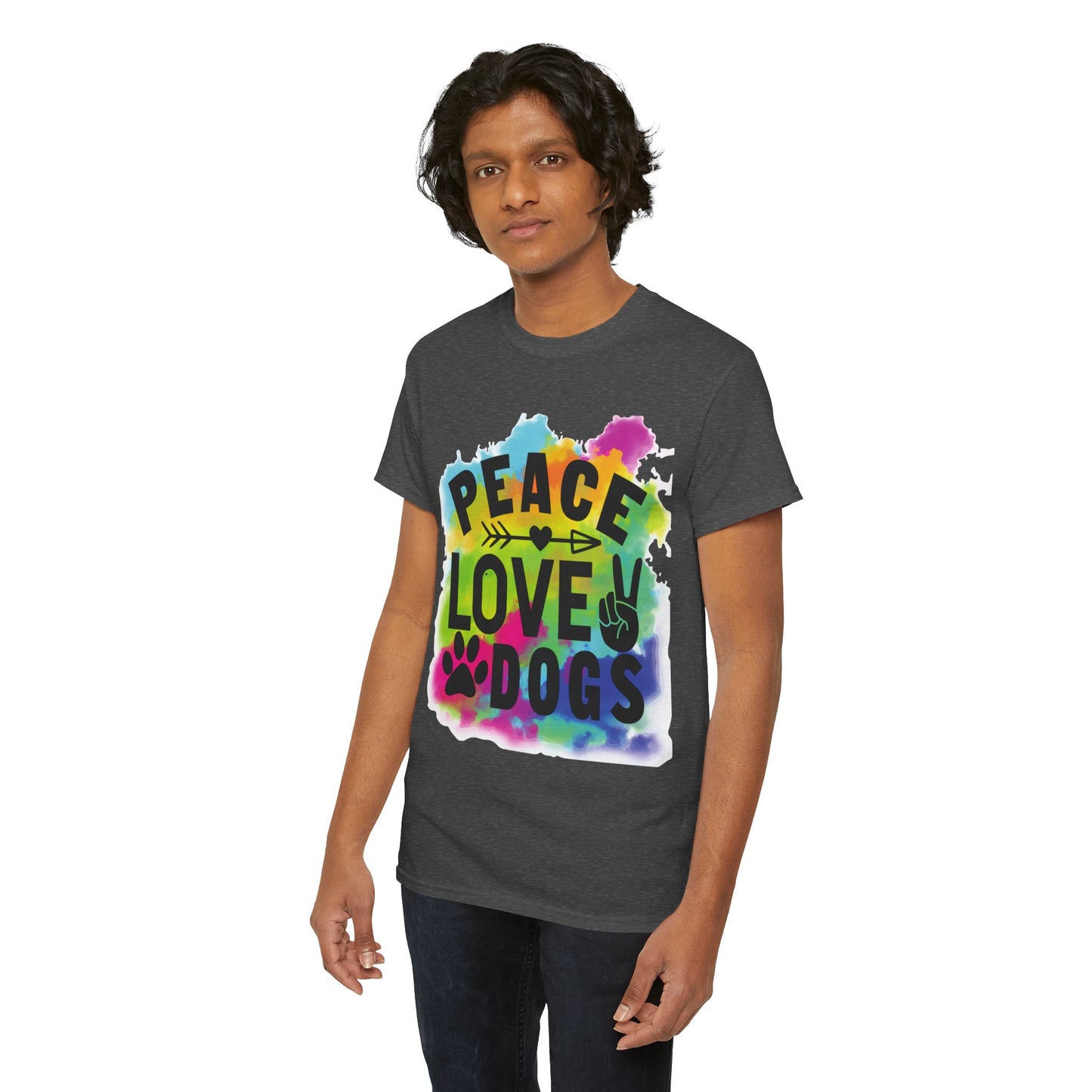 Peace Love Dogs Unisex Heavy Cotton Tee