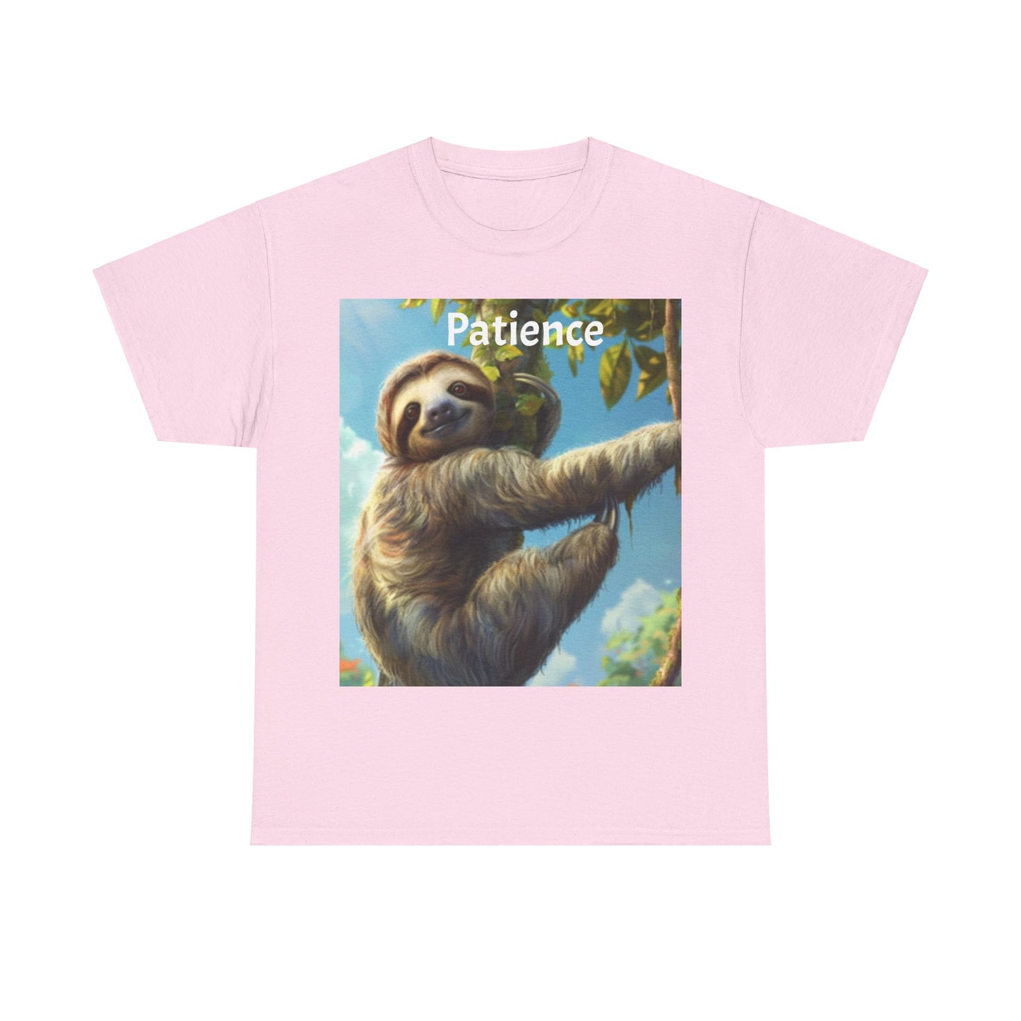 Sloth Patience Unisex Heavy Cotton Tee