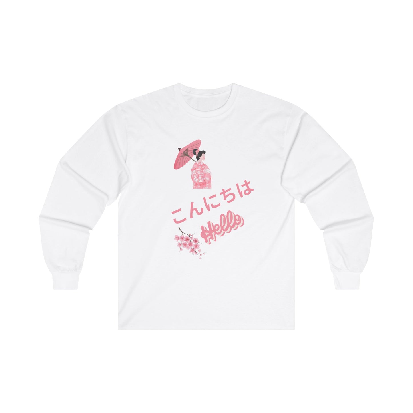 Hello in Japanese Unisex Ultra Cotton Long Sleeve Tee