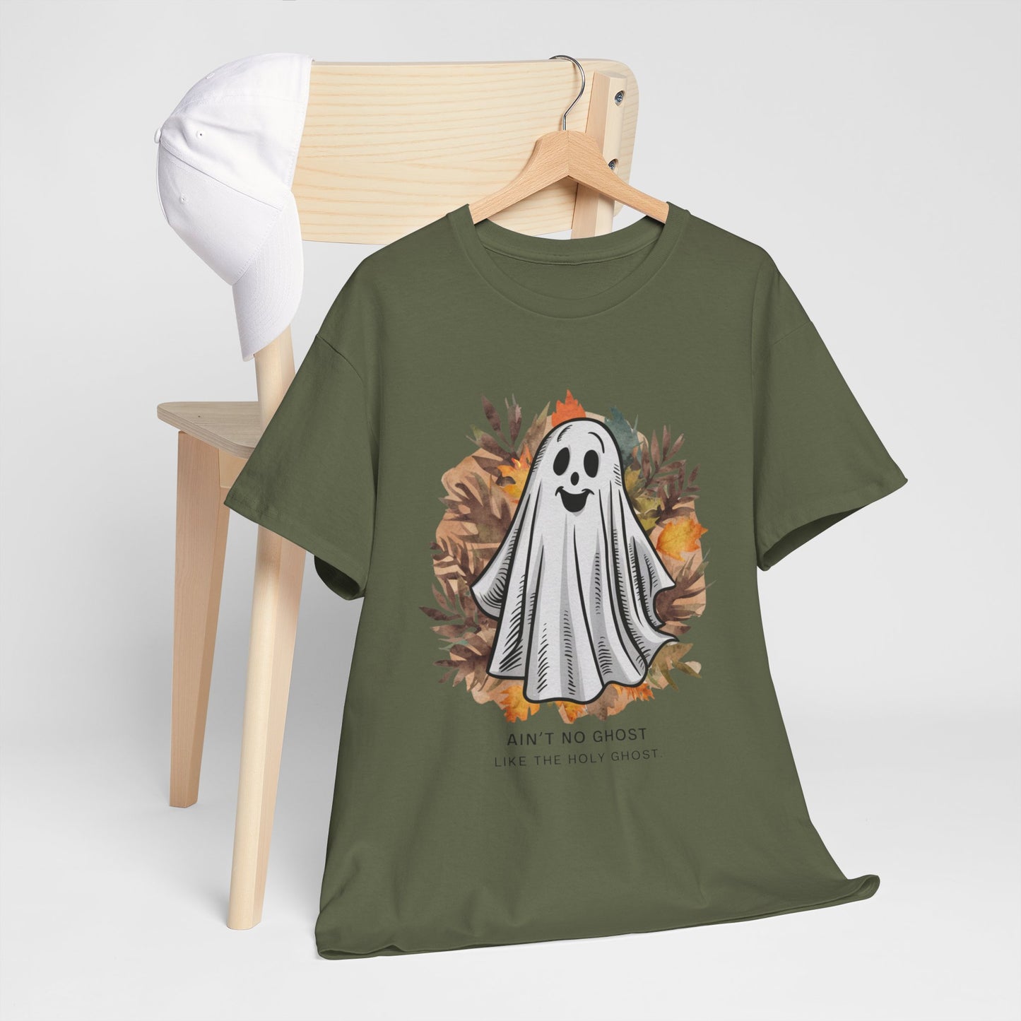 Holy Ghost Halloween Unisex Heavy Cotton Tee