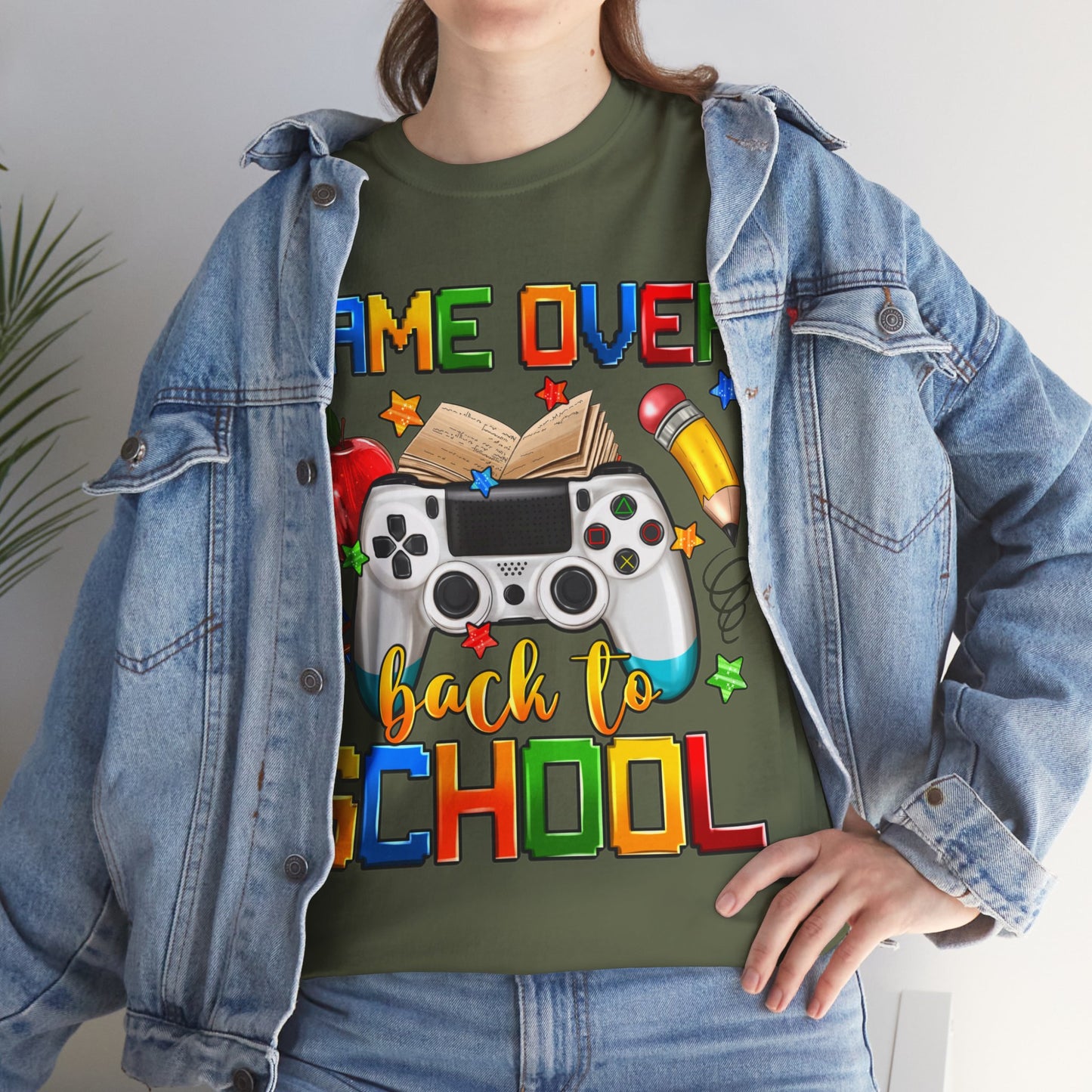 Game Over Back To School Unisex Cotton Tee