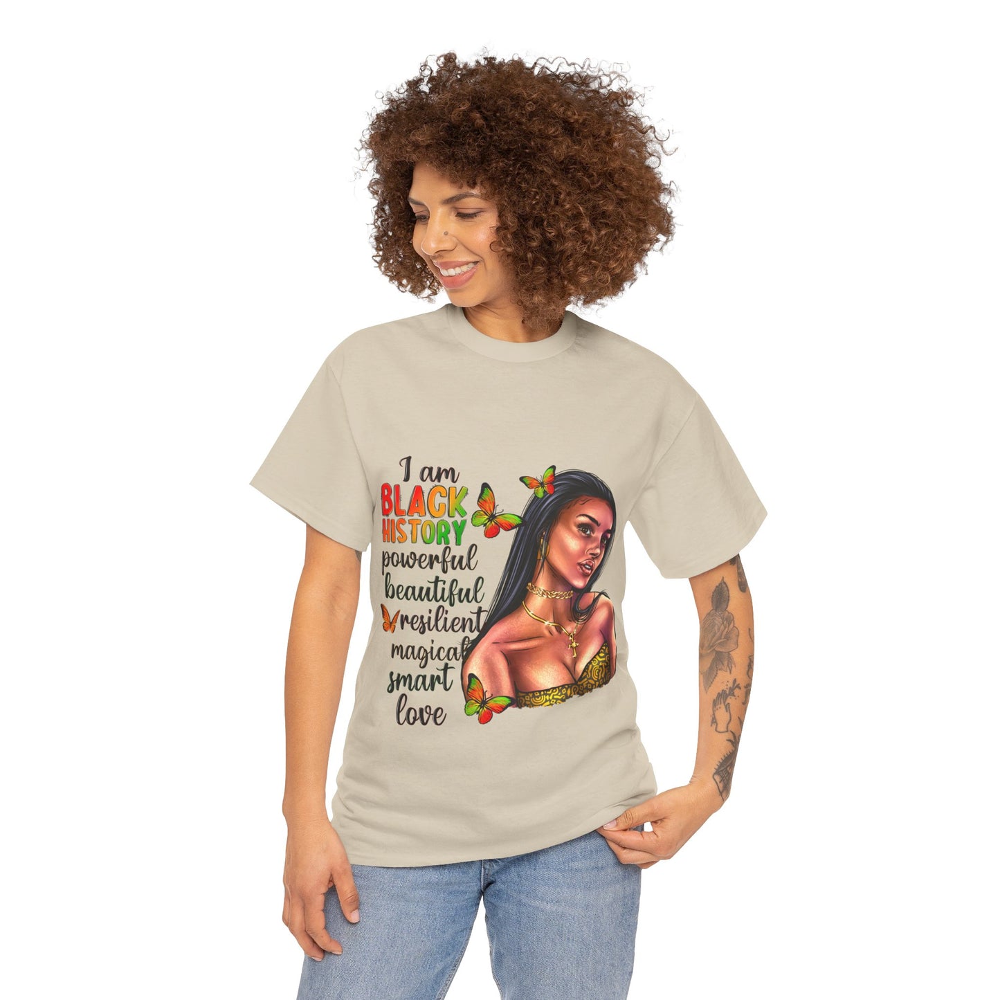 I Am Black History Unisex Heavy Cotton Tee