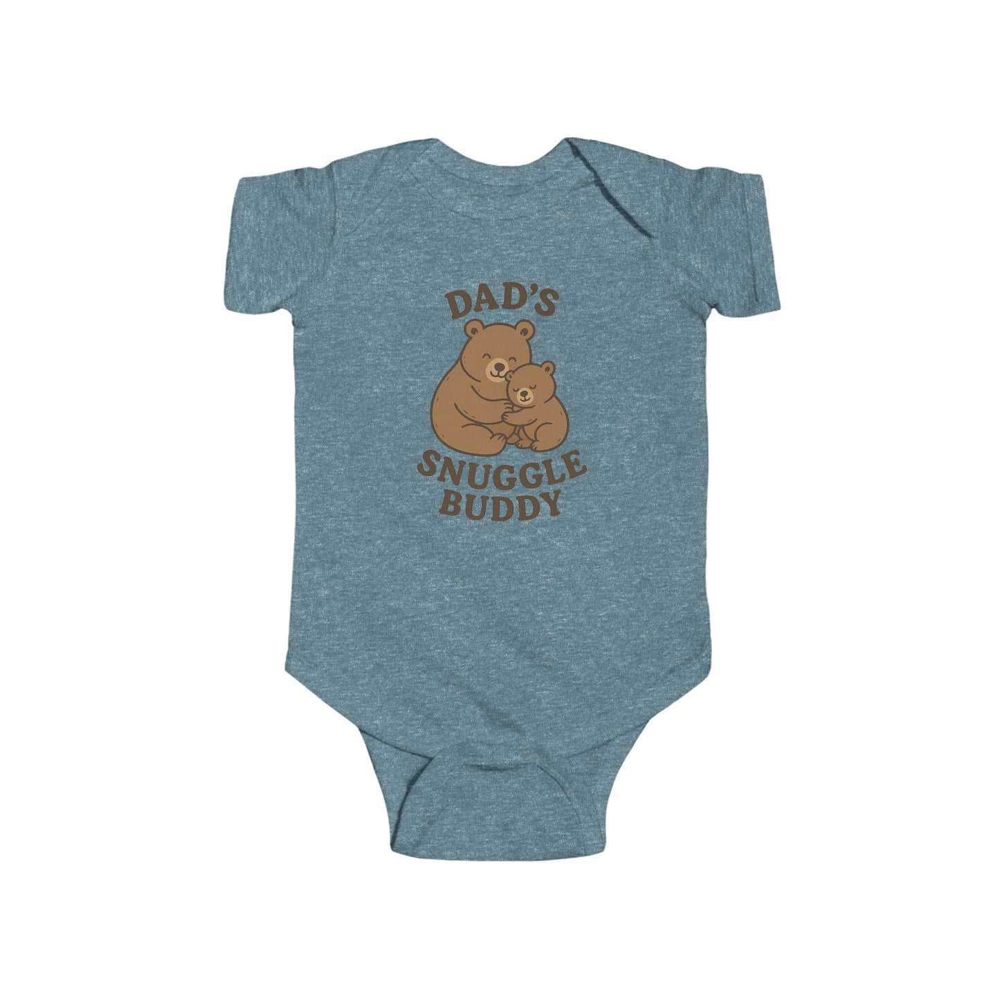 Dad's Snuggle Buddy Infant Bodysuit, Cute Baby Gift, New Parent Apparel, Baby Shower Present, Cozy Family Wear, Infant Outfit