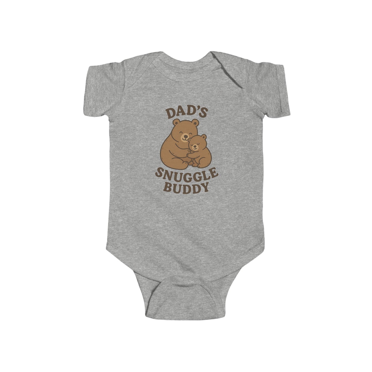 Dad's Snuggle Buddy Infant Bodysuit, Cute Baby Gift, New Parent Apparel, Baby Shower Present, Cozy Family Wear, Infant Outfit