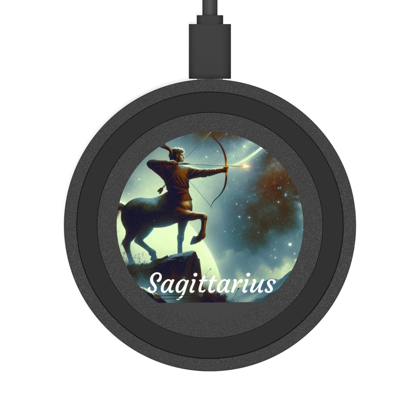 Sagittarius Zodiac Sign Quake Wireless Charging Pad