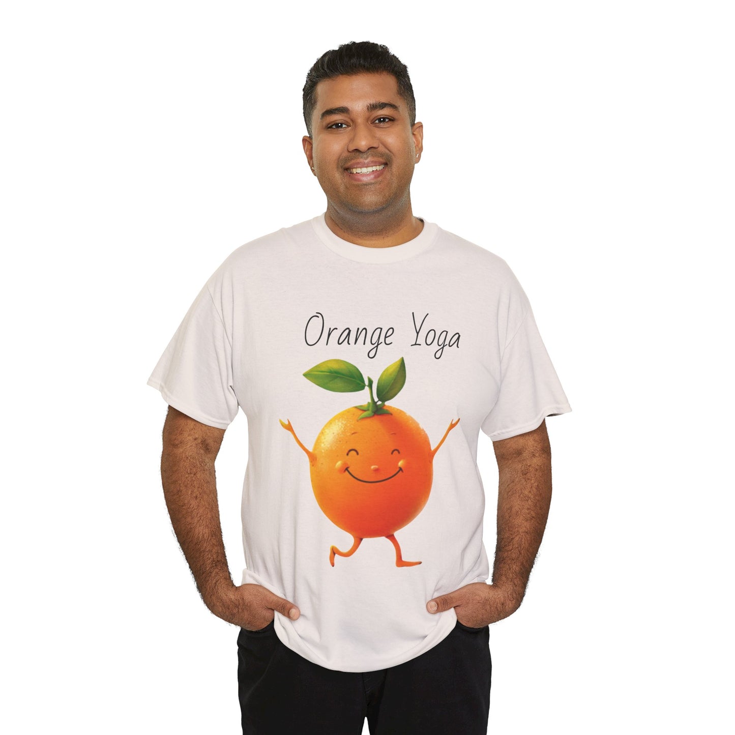 Orange Yoga Unisex Heavy Cotton Tee