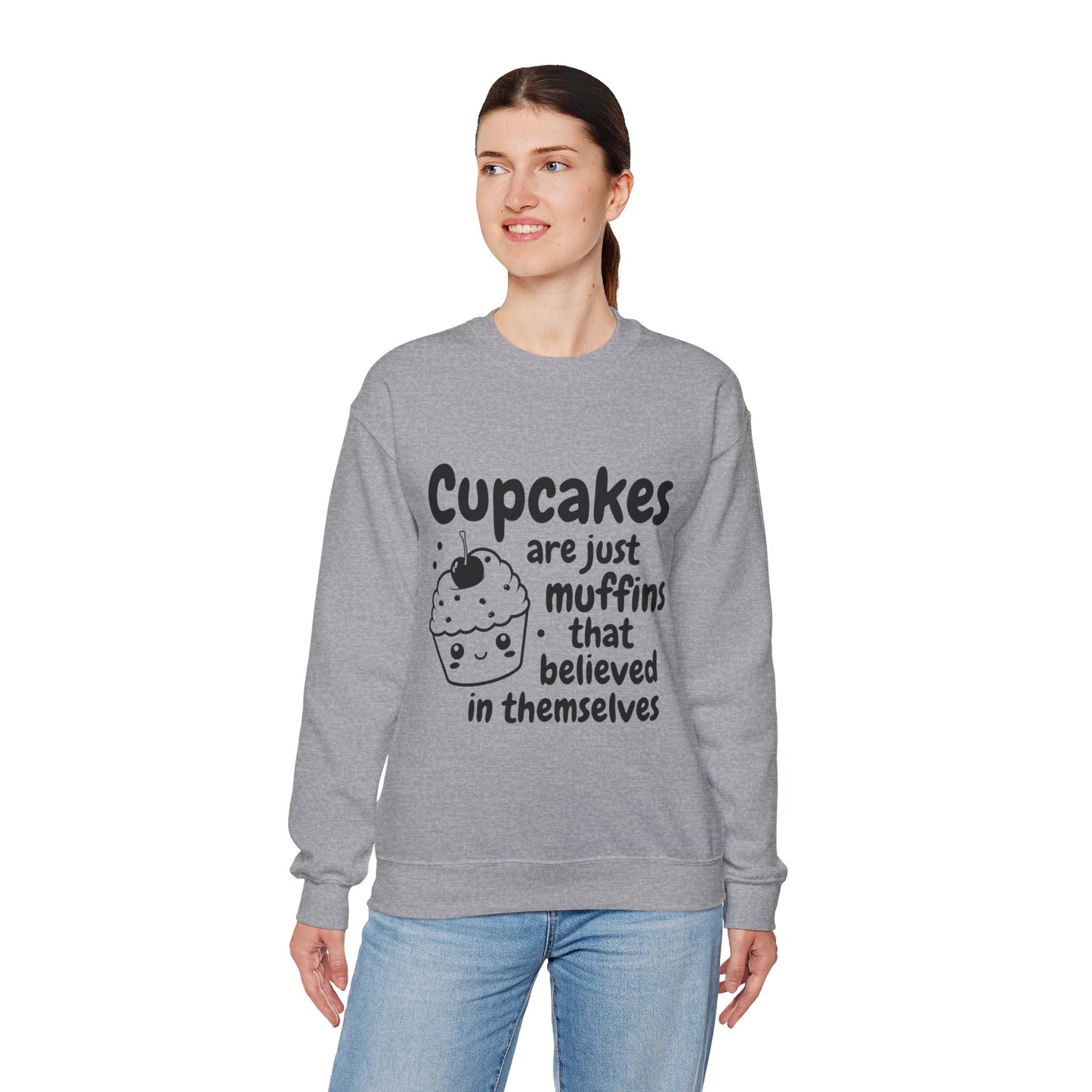 Cupcakes are Muffins Unisex Heavy Blend™ Crewneck Sweatshirt