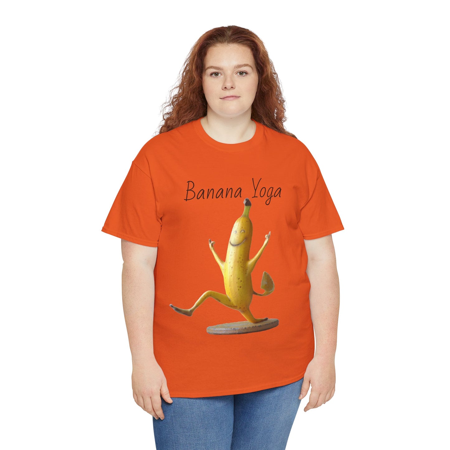 Banana Yoga2 Unisex Heavy Cotton Tee