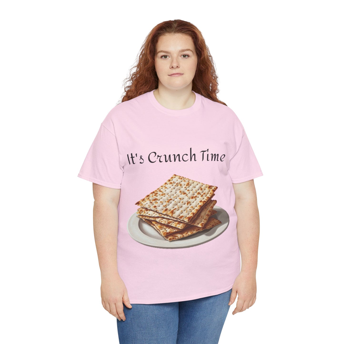 It's Crunch Time Matza Unisex Heavy Cotton Tee