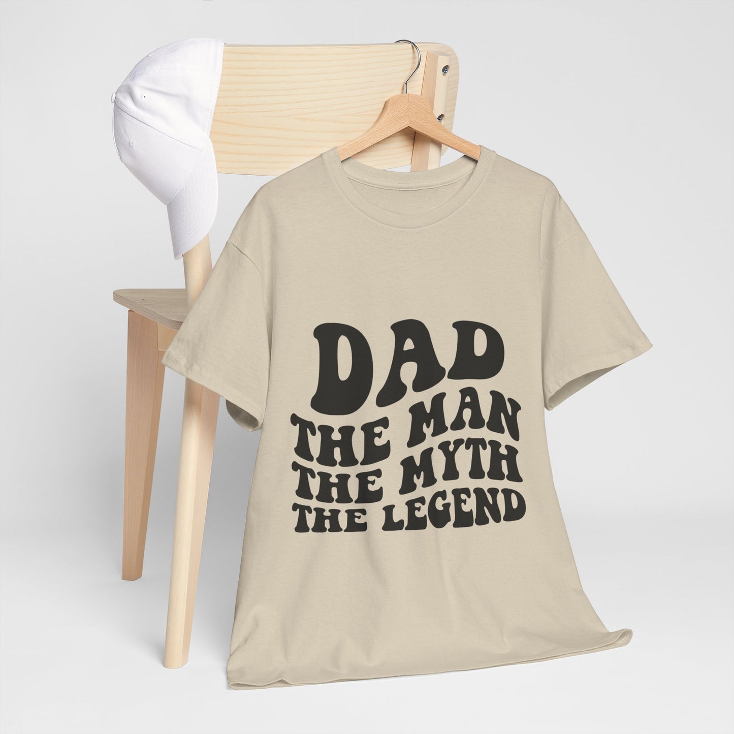 Dad Man Myth Legend Unisex Heavy Cotton Tee