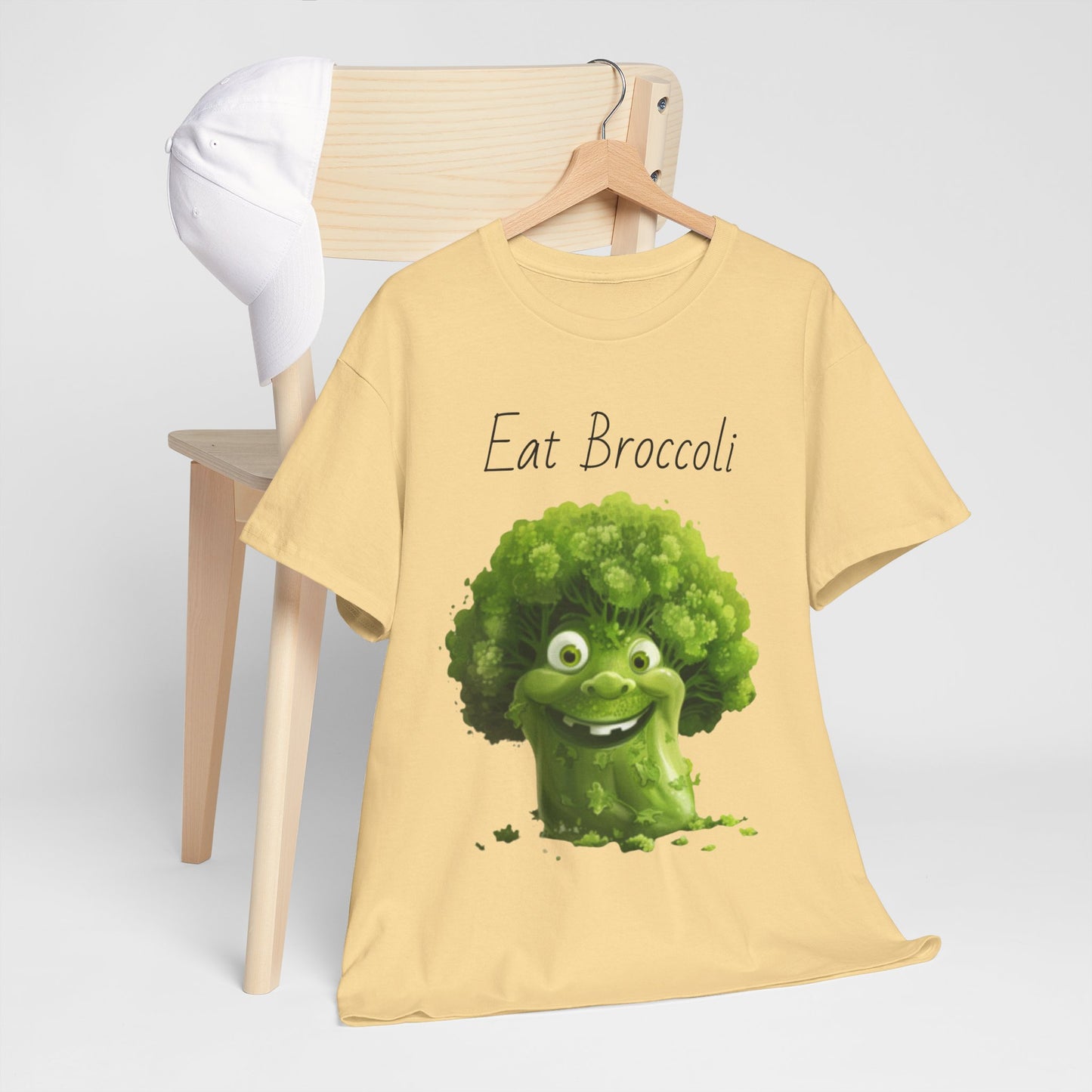 Eat Broccoli Unisex Heavy Cotton Tee