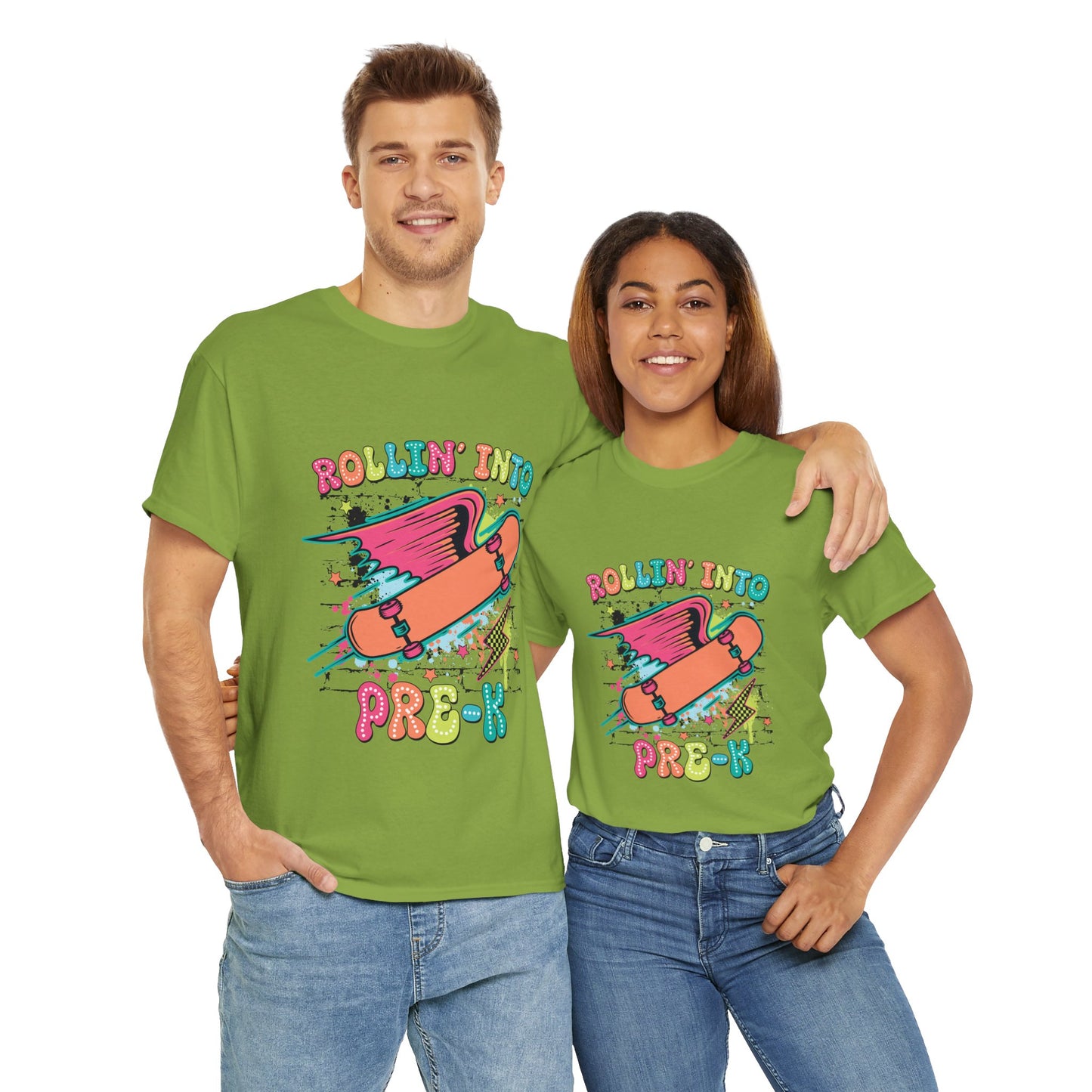 Rockin Into Pre K Unisex Heavy Cotton Tee