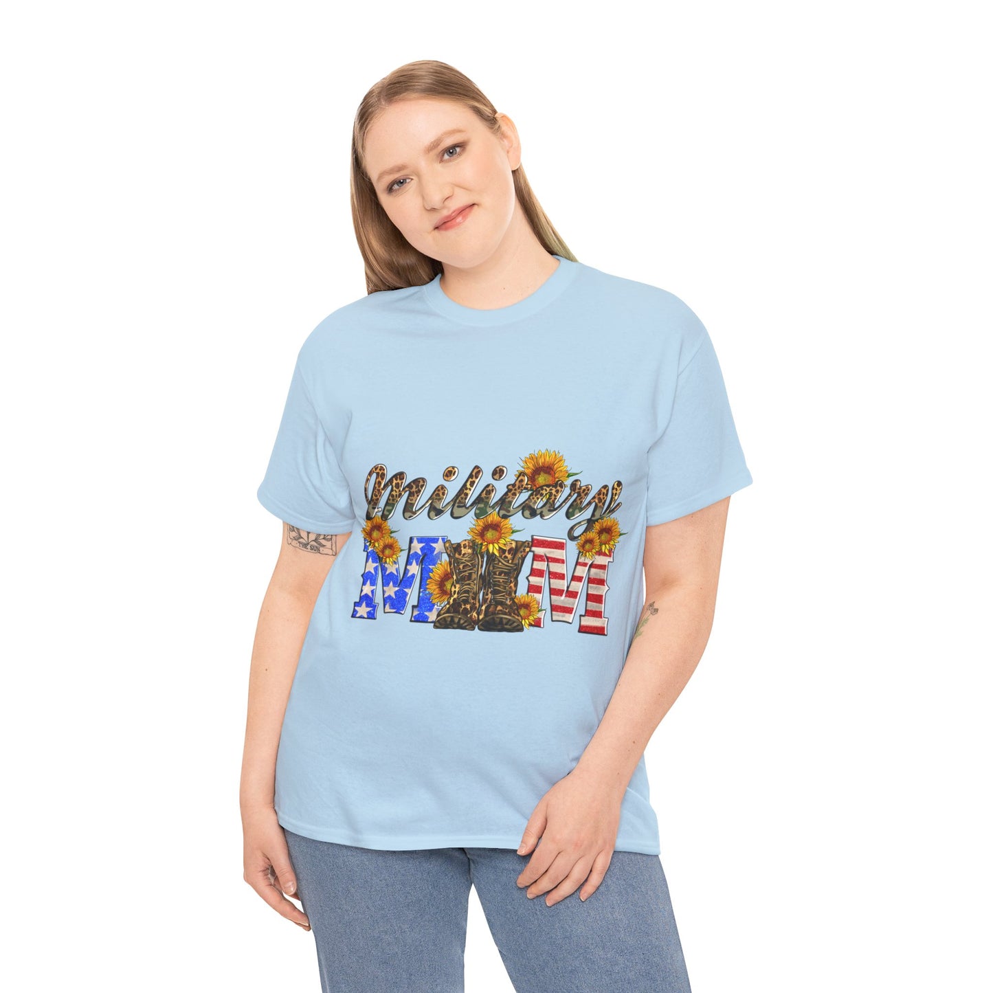 Military Mom Unisex Heavy Cotton Tee