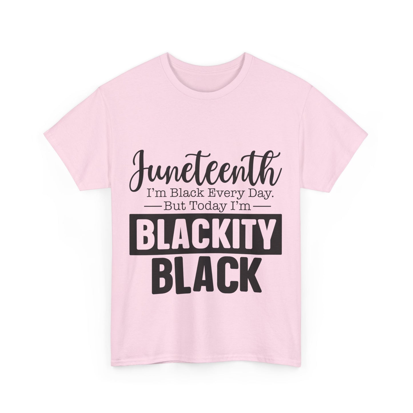 Juneteenth Black Everyday Unisex Heavy Cotton Tee