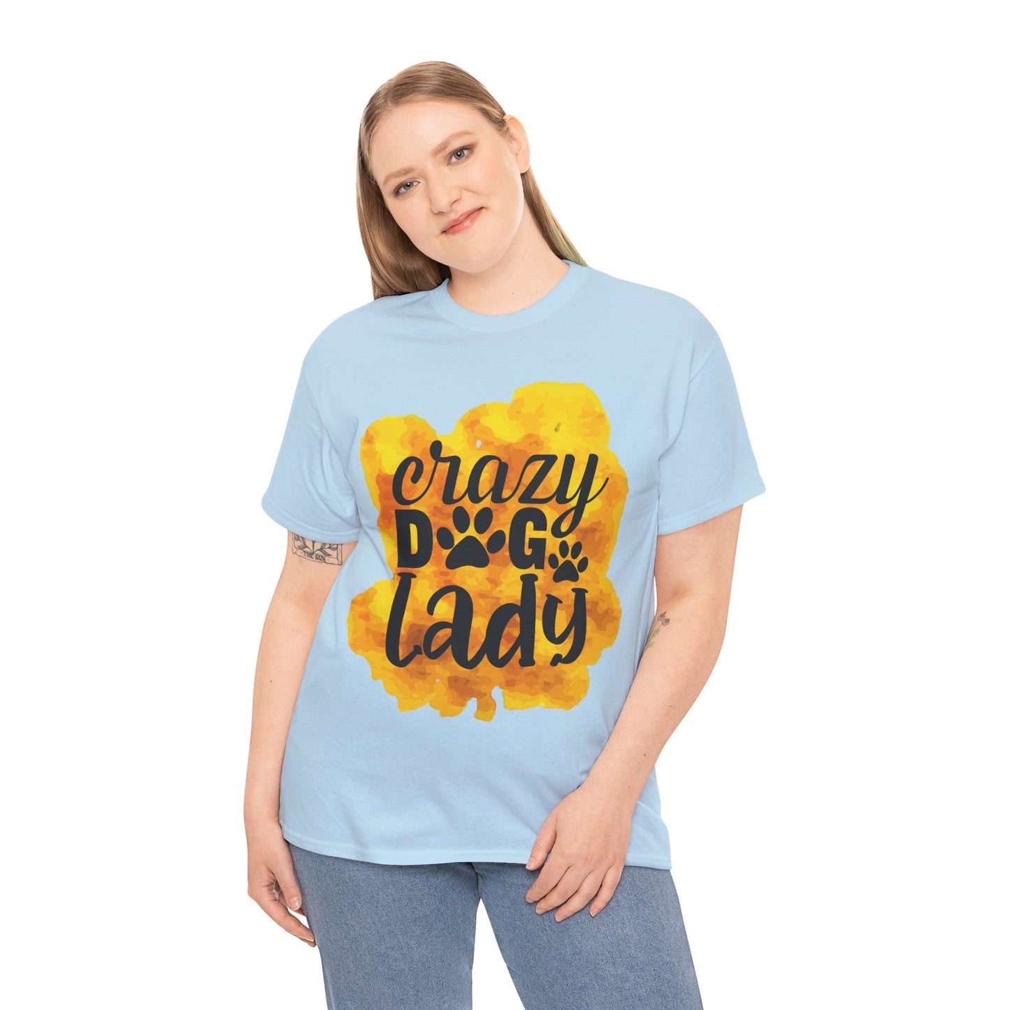 Crazy Dog Lady Unisex Heavy Cotton Tee