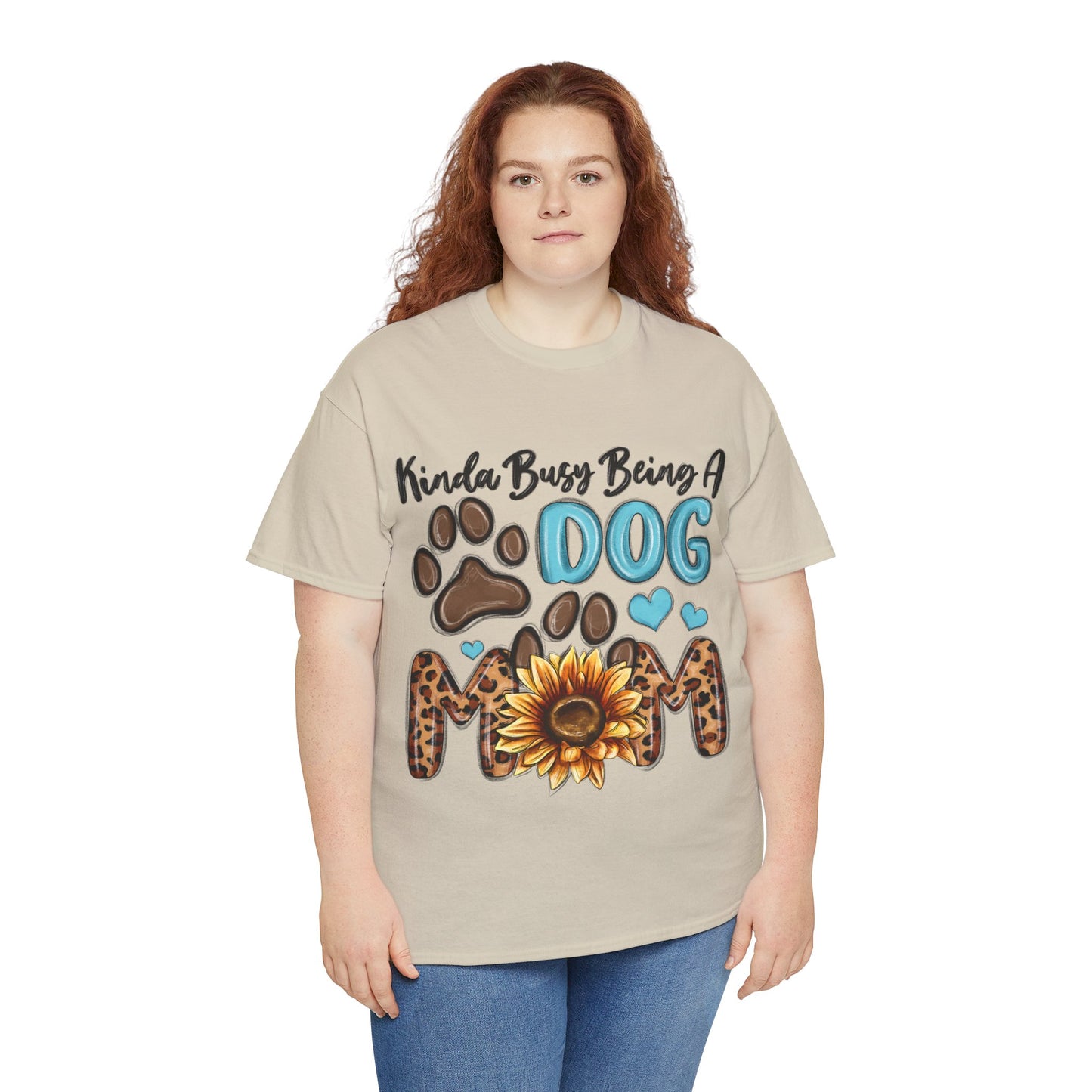 Busy Being A Dog Mom Unisex Heavy Cotton Tee