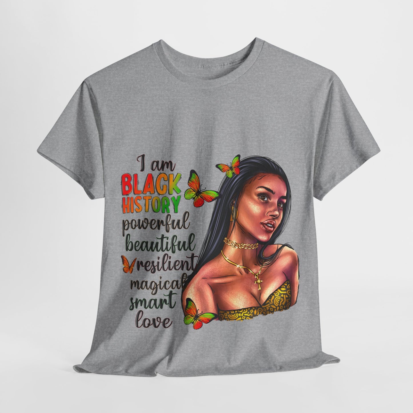 I Am Black History Unisex Heavy Cotton Tee