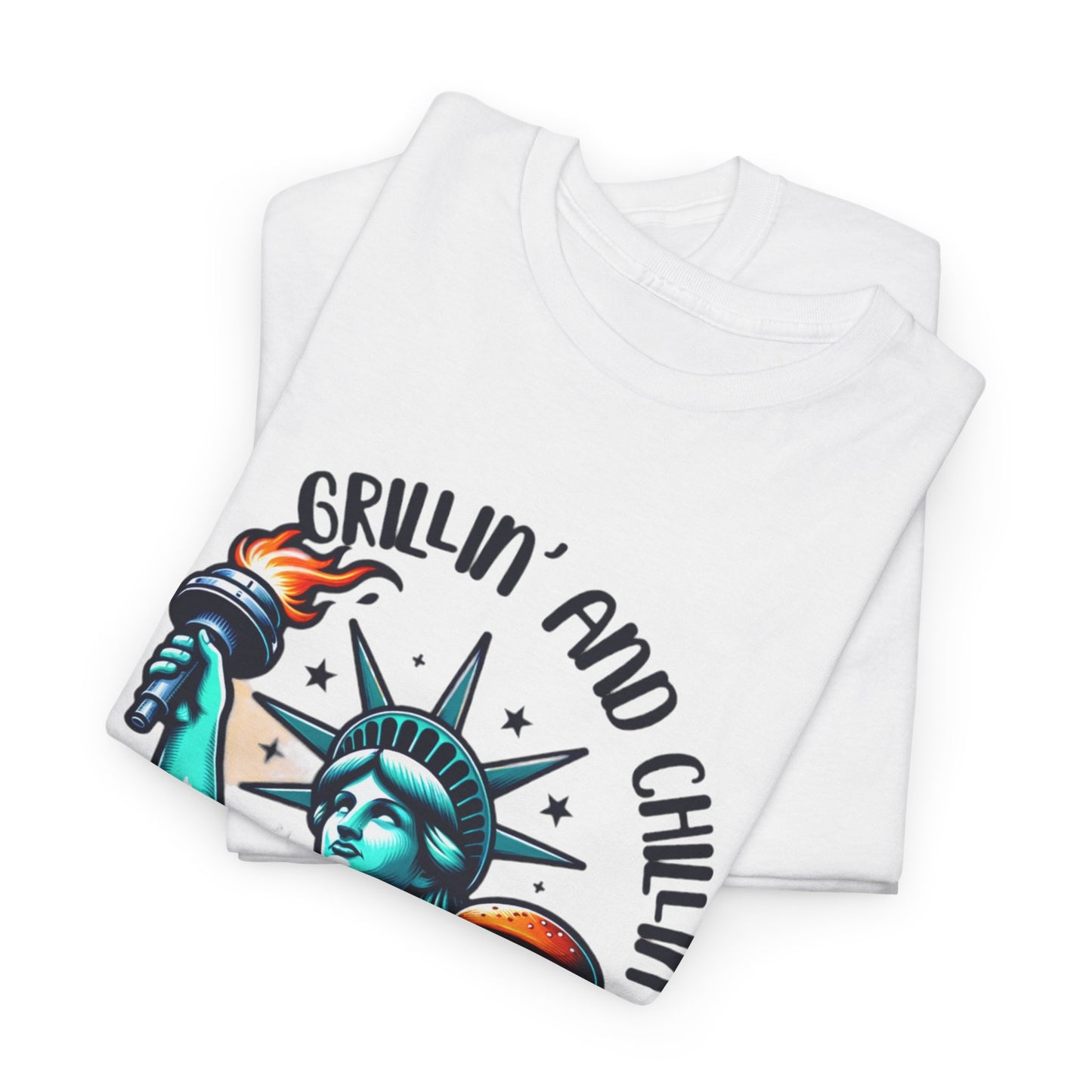 Grillin' Unisex Heavy Cotton Tee