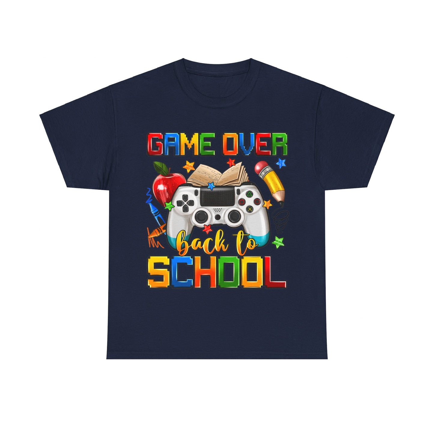 Game Over Back To School Unisex Cotton Tee