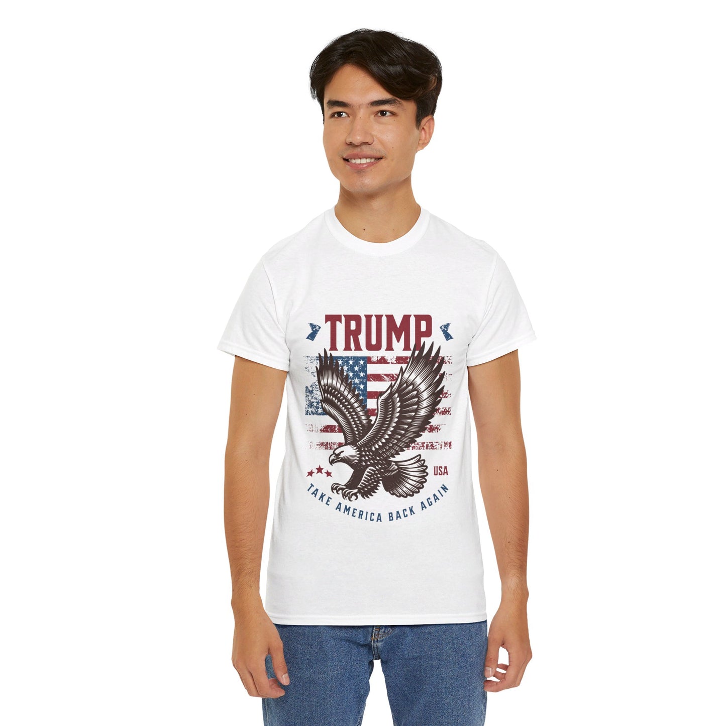 Trump MAGA Eagle Unisex Heavy Cotton Tee