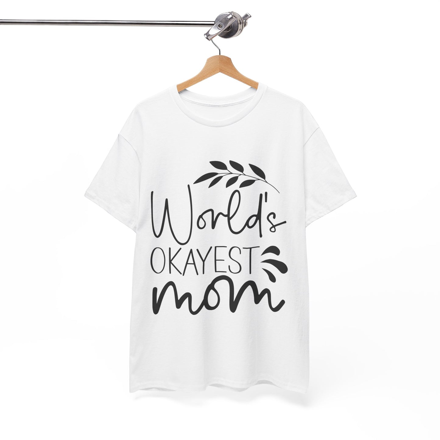 World's Okayest Mom Unisex Heavy Cotton Tee