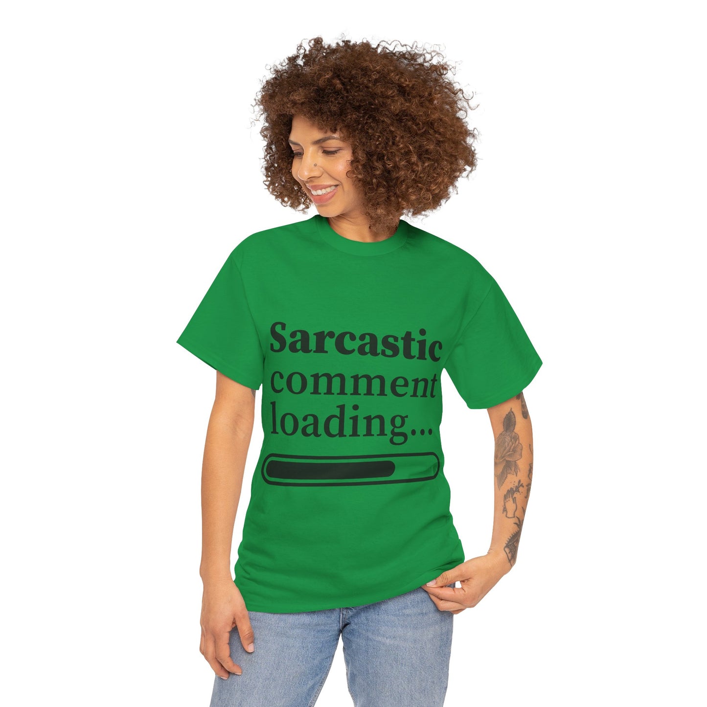 Sarcastic Comment Loading Unisex Heavy Cotton Tee