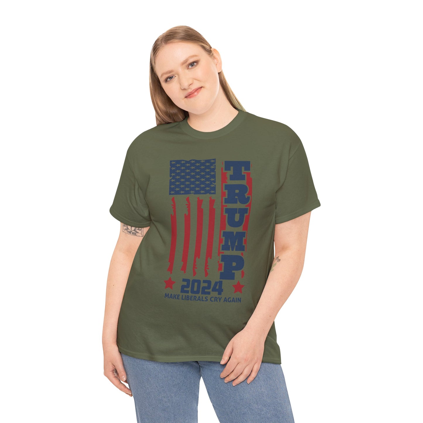 Trump 2024 A Unisex Heavy Cotton Tee