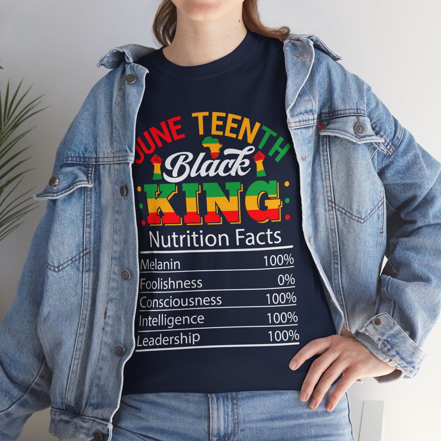 Juneteenth Black King Unisex Heavy Cotton Tee