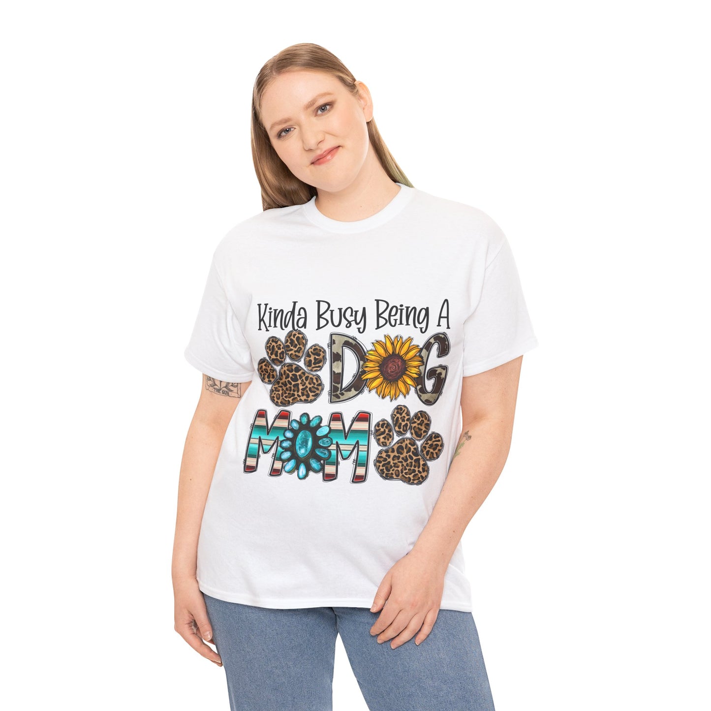 Busy Dog Mom Unisex Heavy Cotton Tee