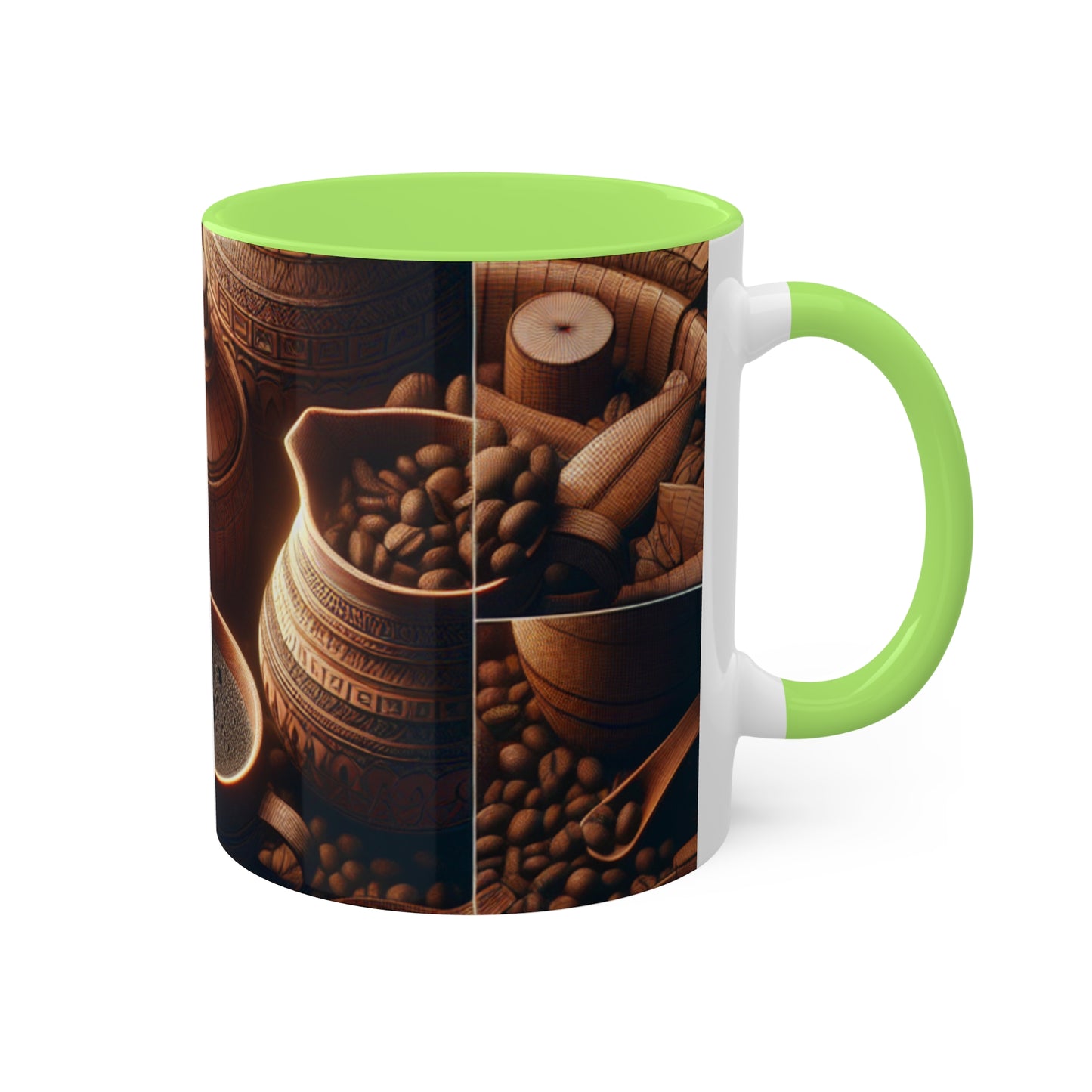 Coffee Lover's Colorful Mugs, 11oz