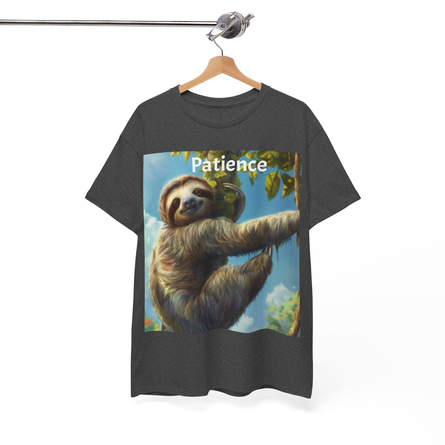 Sloth Patience Unisex Heavy Cotton Tee