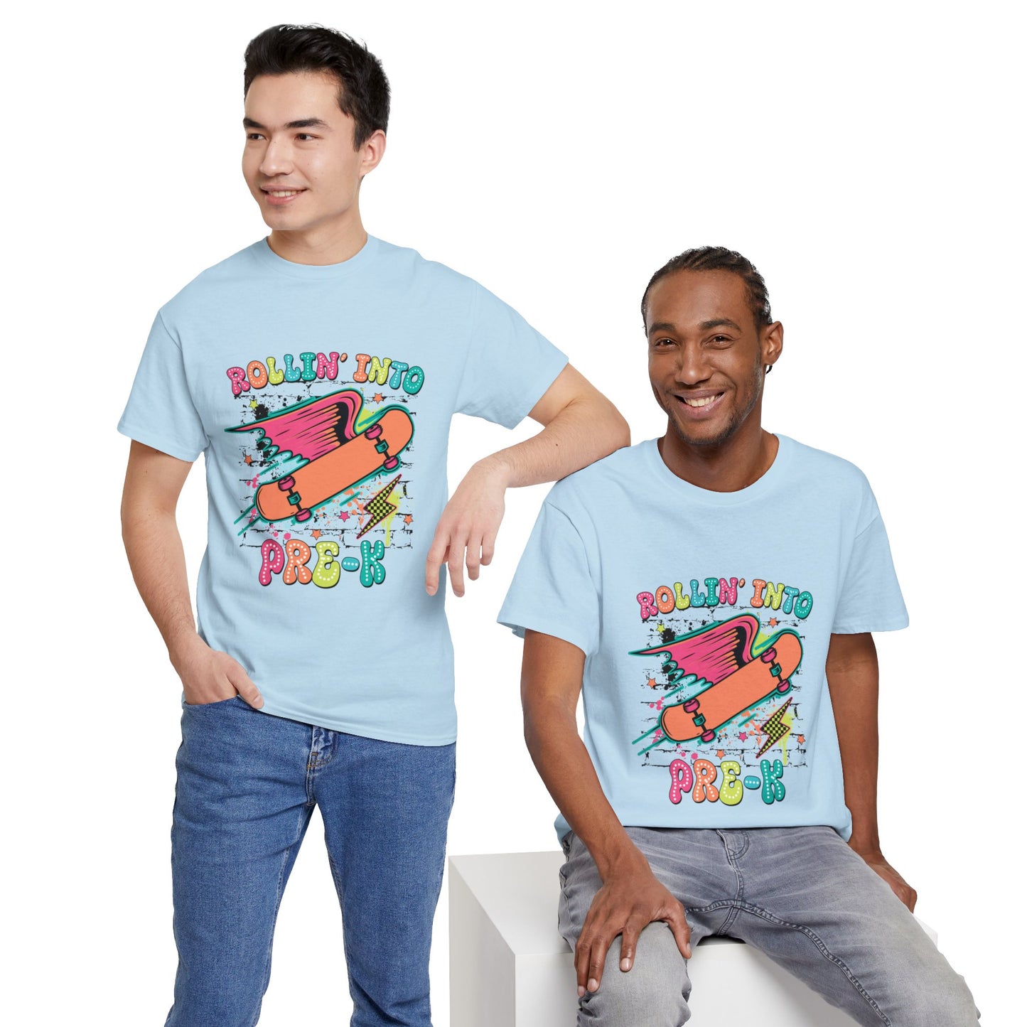 Rockin Into Pre K Unisex Heavy Cotton Tee