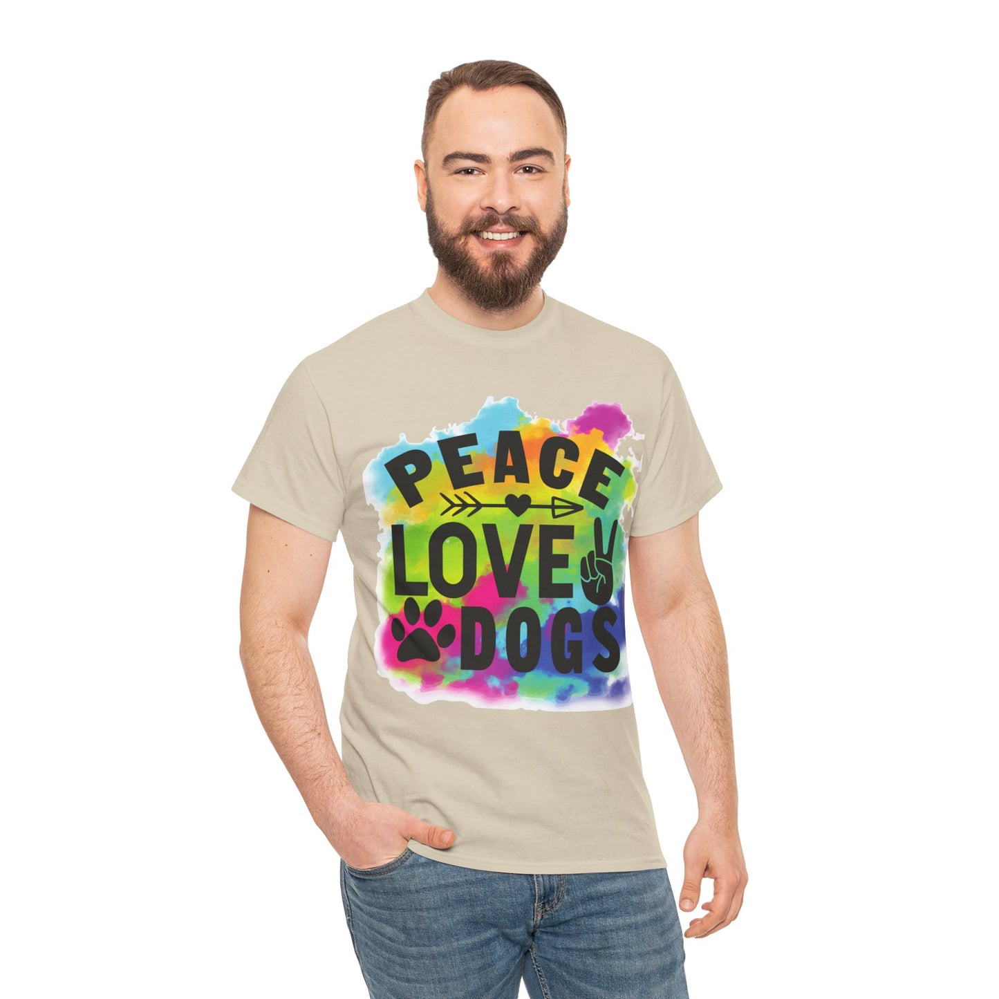 Peace Love Dogs Unisex Heavy Cotton Tee