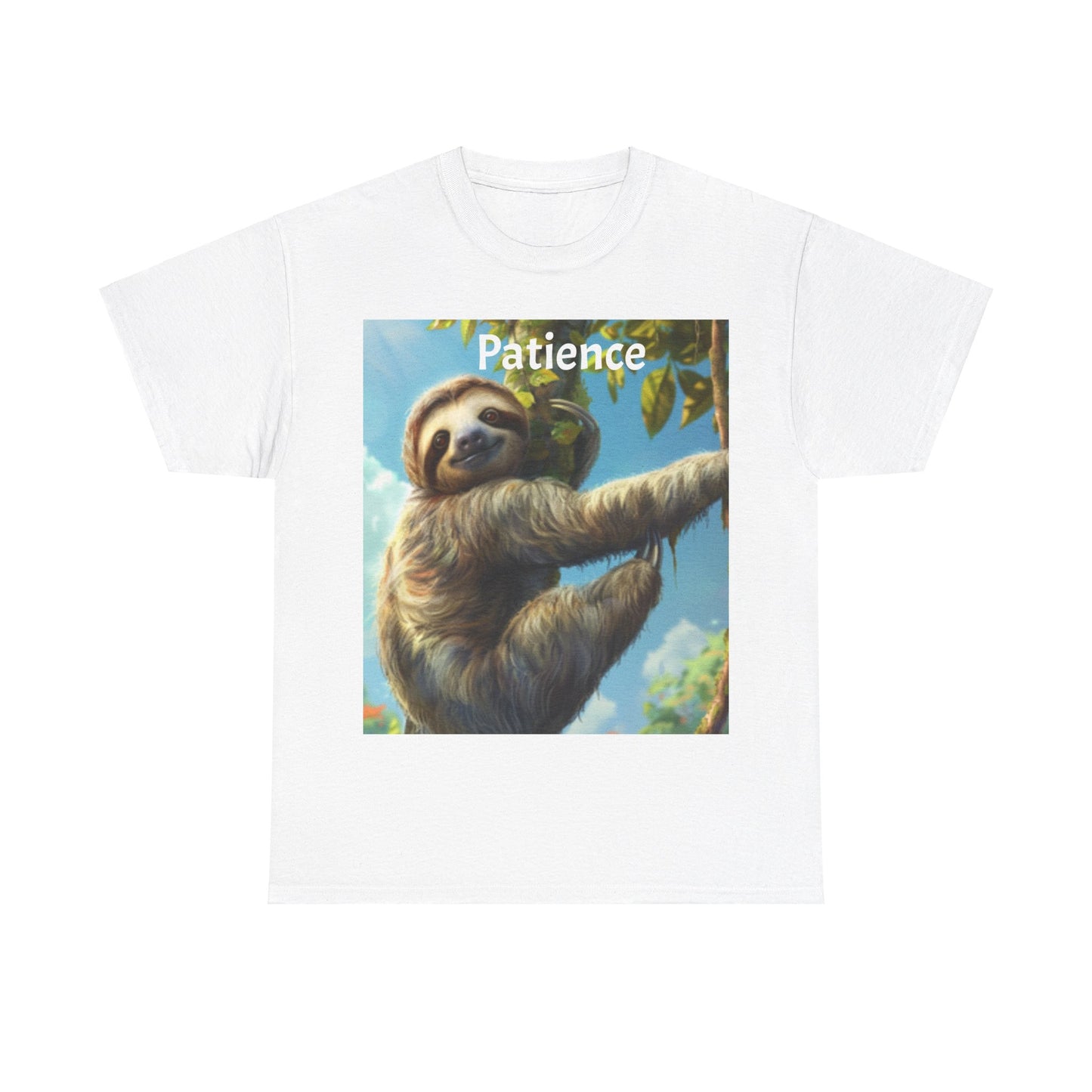 Sloth Patience Unisex Heavy Cotton Tee