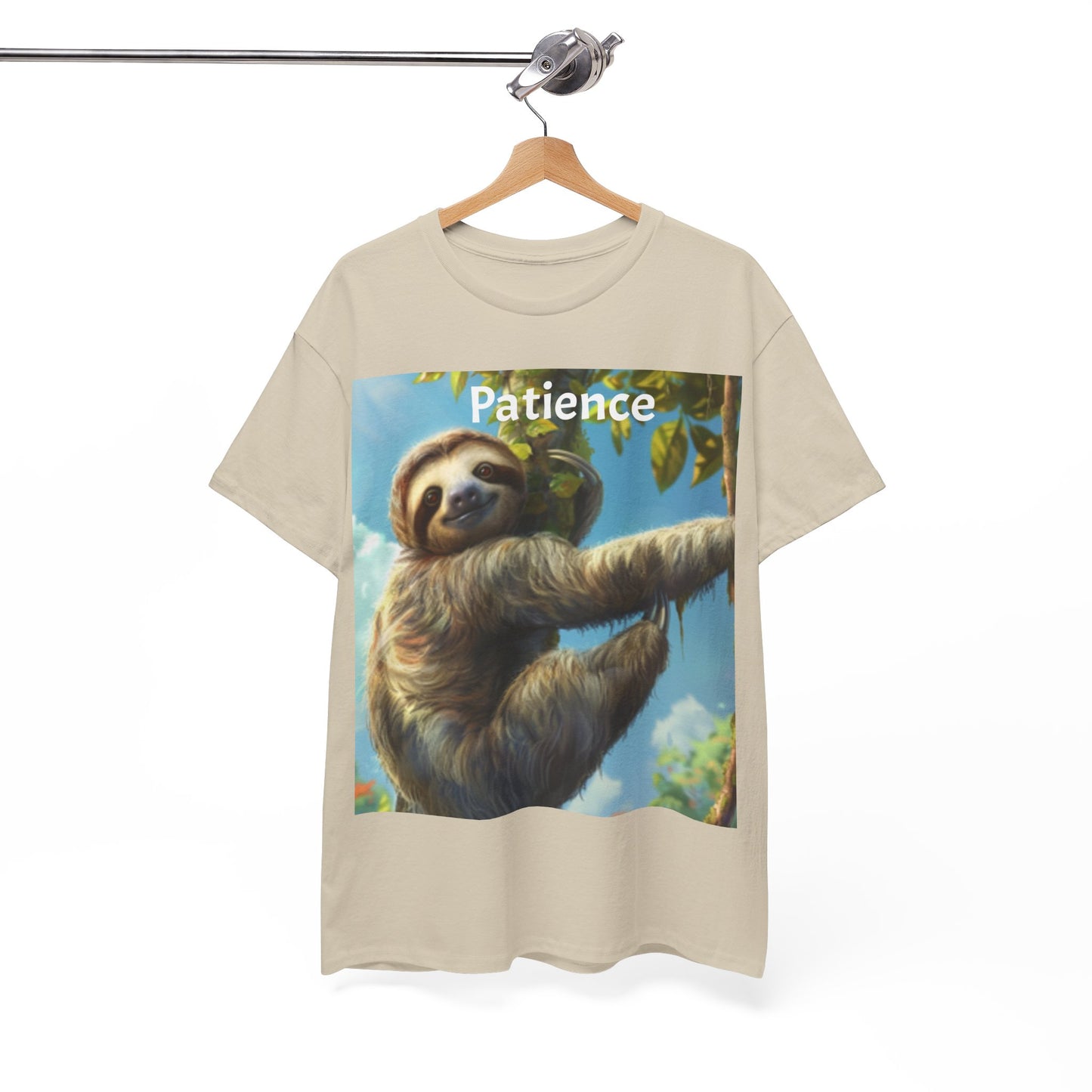 Sloth Patience Unisex Heavy Cotton Tee