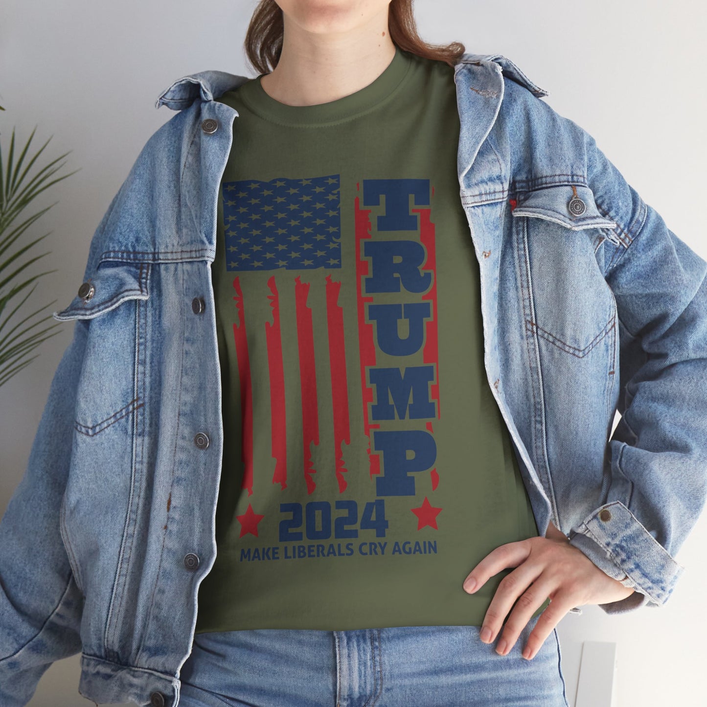 Trump 2024 A Unisex Heavy Cotton Tee